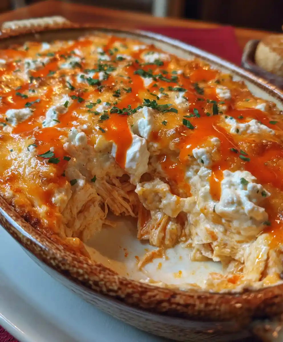 buffalo.chicken dip recipe With Fire-Orange Swirl