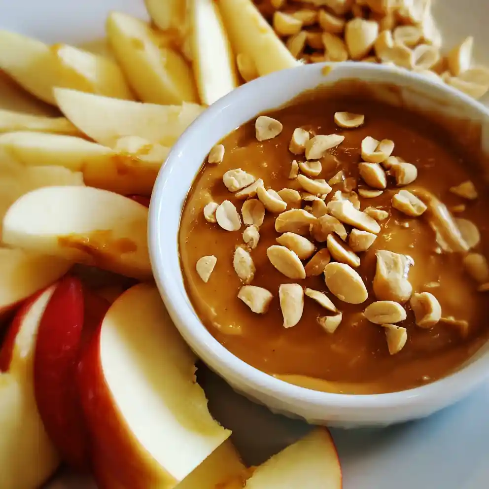 caramel apple dip recipe Salted Amber With Peanut Crunch