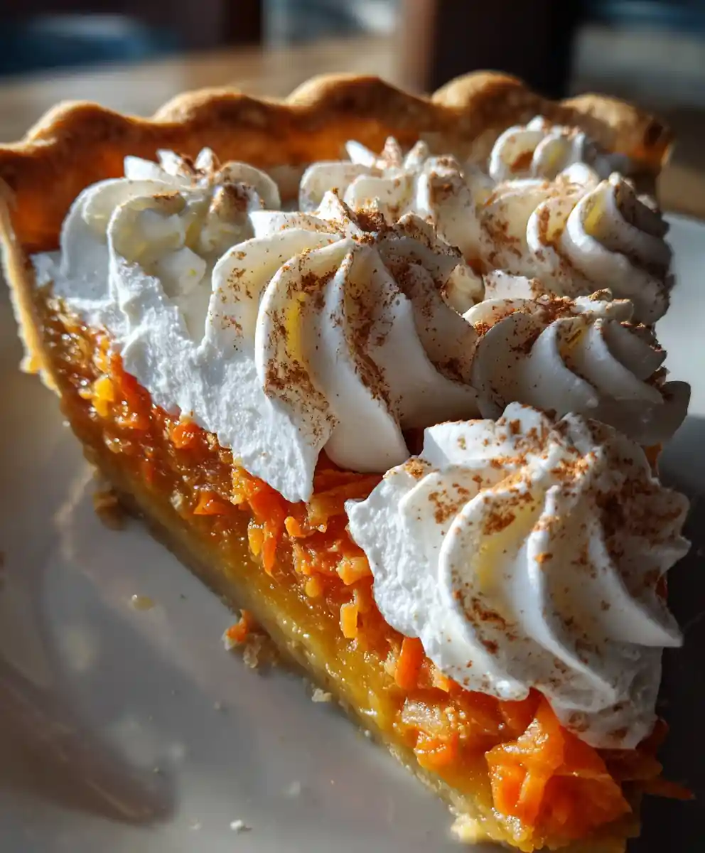 carrot pie recipe With Sunset Ribbon Top