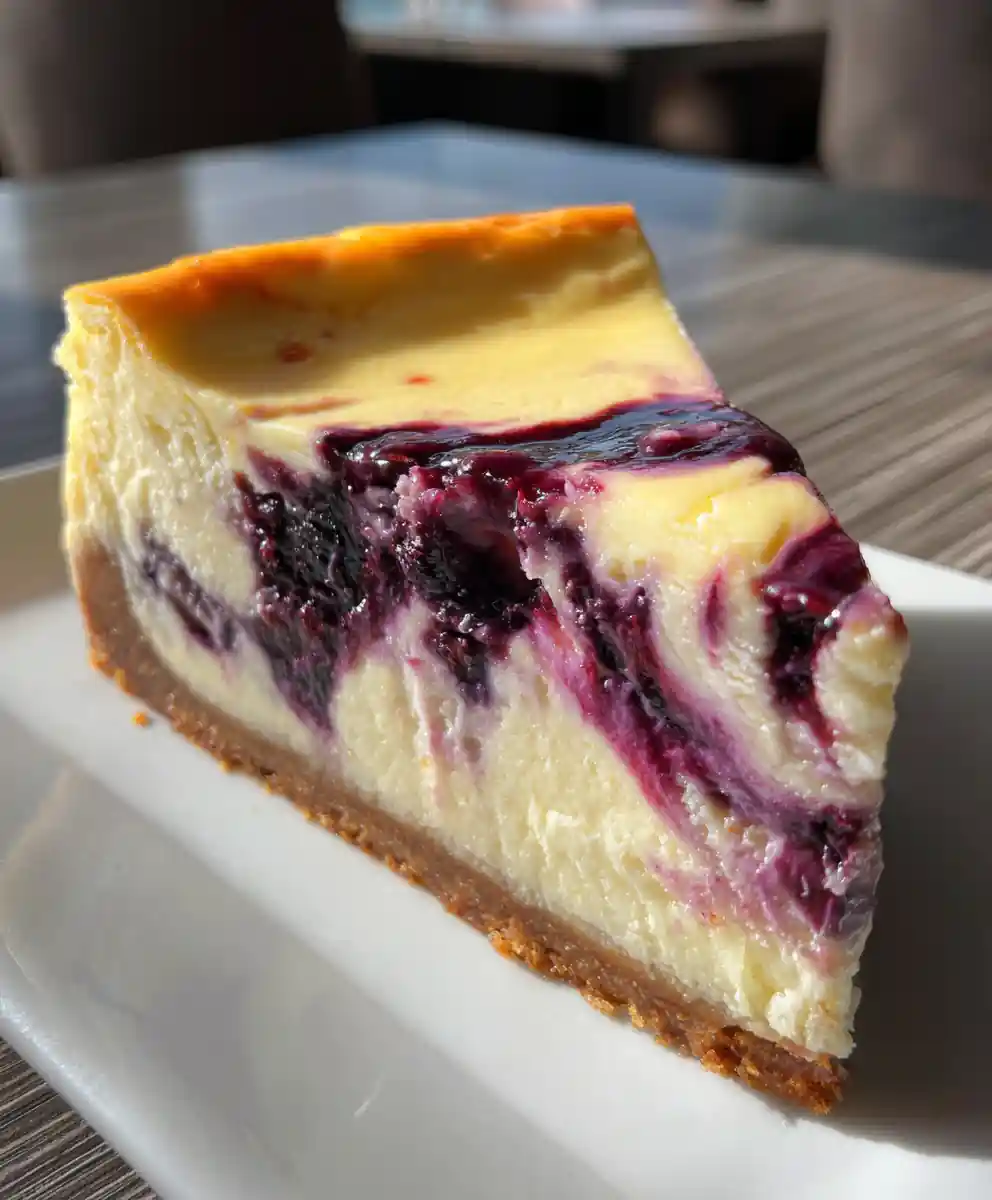 Cheesecake Recipe Baked Burnished Top With Blueberry Ribbon 7 cheesecake recipe baked Burnished Top with Blueberry Ribbon