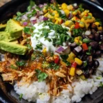 Chicken Burrito Bowl Recipe With Corn Salsa Confetti 1760455881.7263696