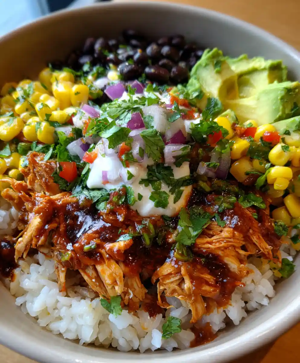 chicken burrito bowl recipe With Corn Salsa Confetti