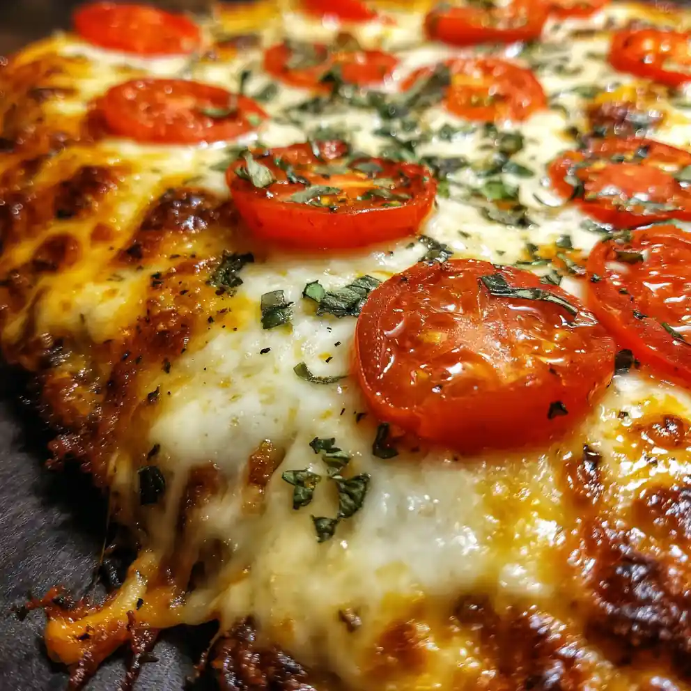 chicken pizza crust recipe With Tomato Basil Checkerboard