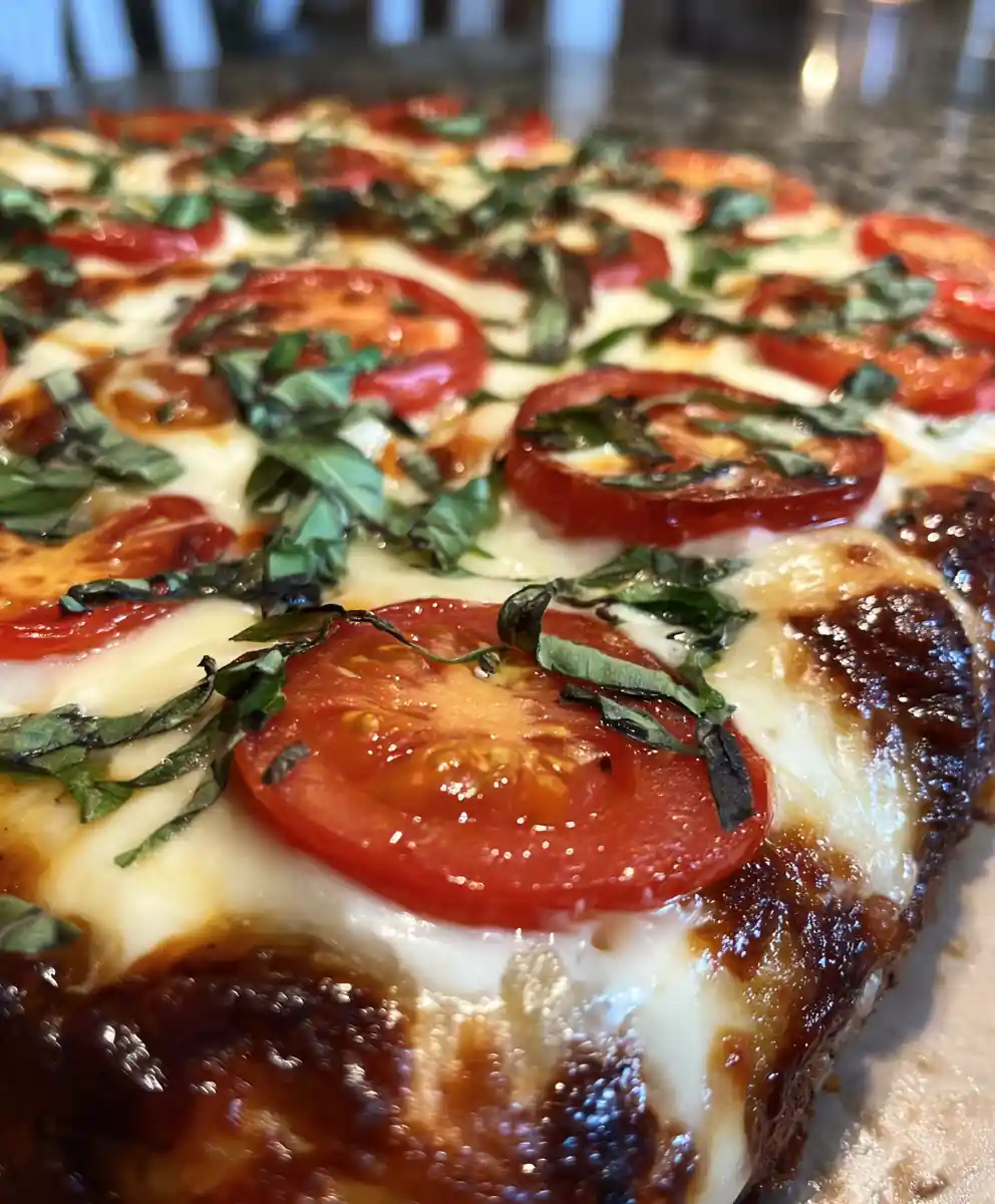 chicken pizza crust recipe With Tomato Basil Checkerboard