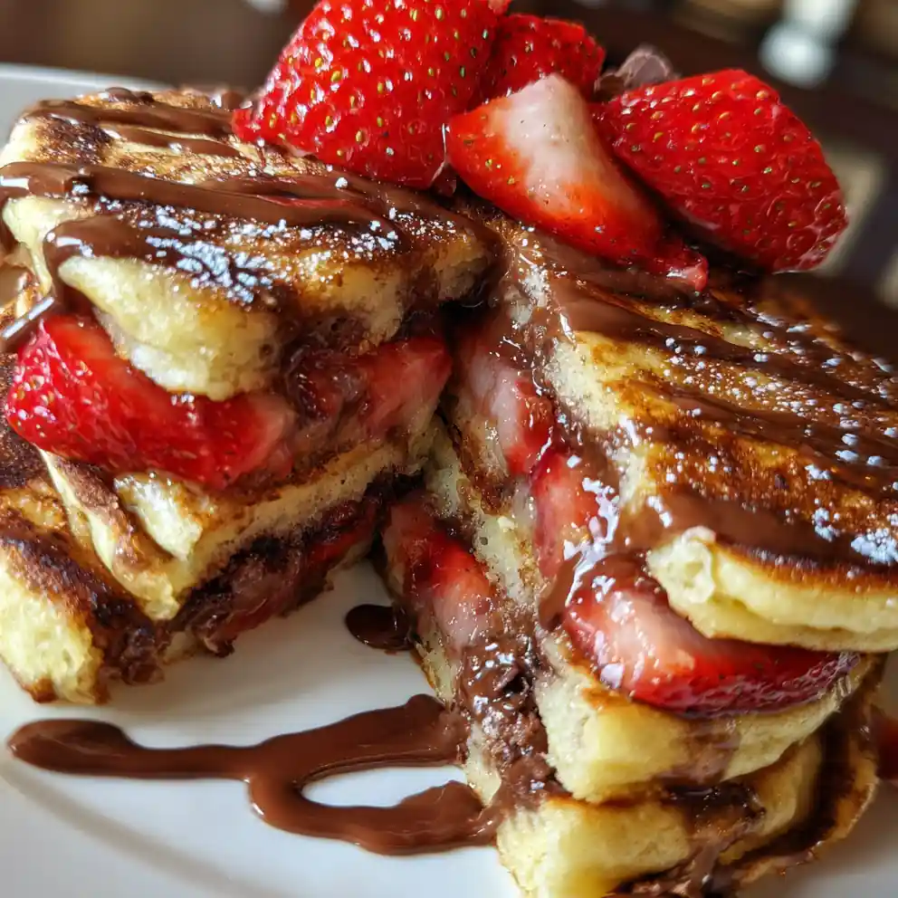chocolate chip pancake recipe With Strawberry Stack Stripe