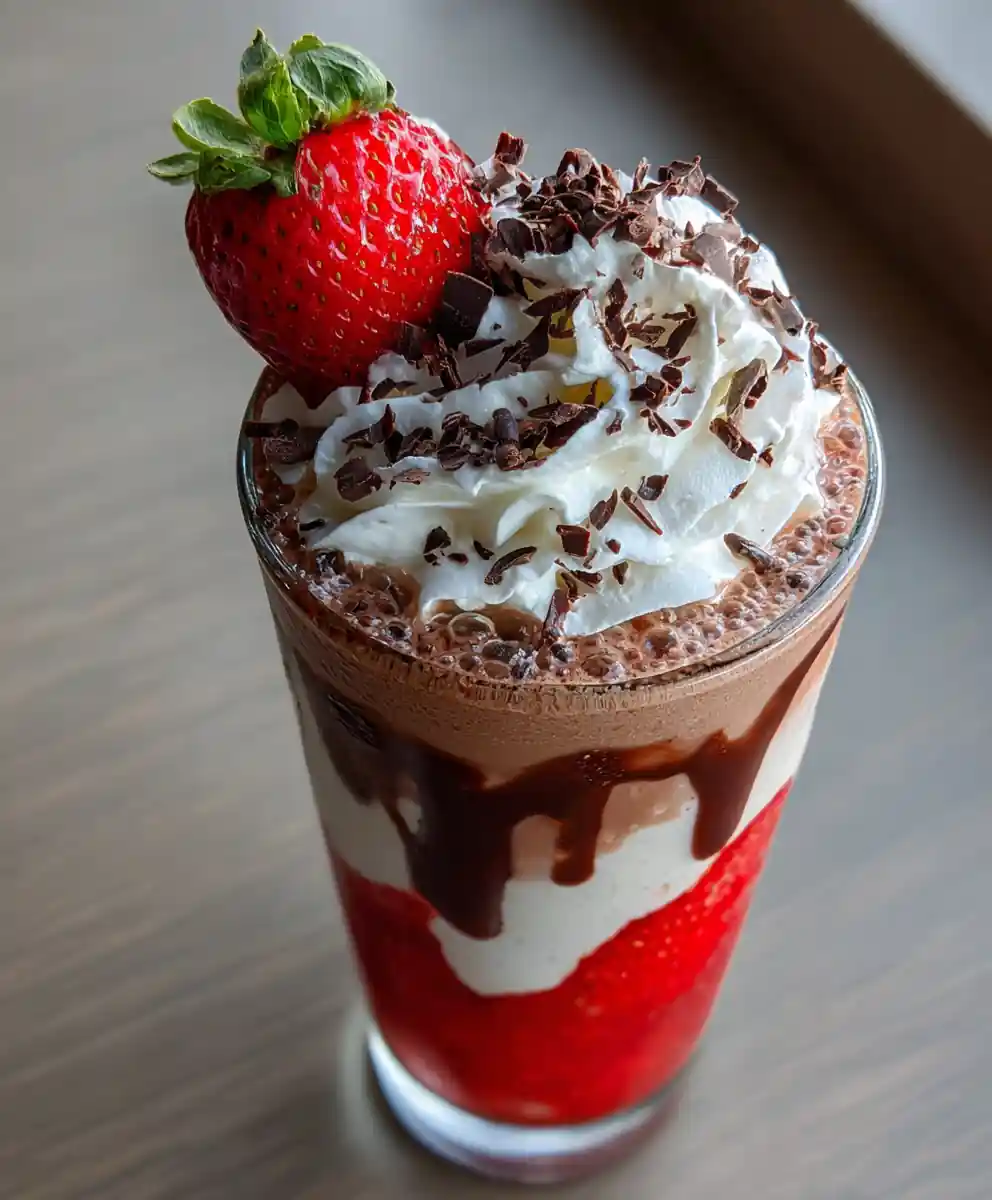 chocolate milkshake recipe With Strawberry Stripe