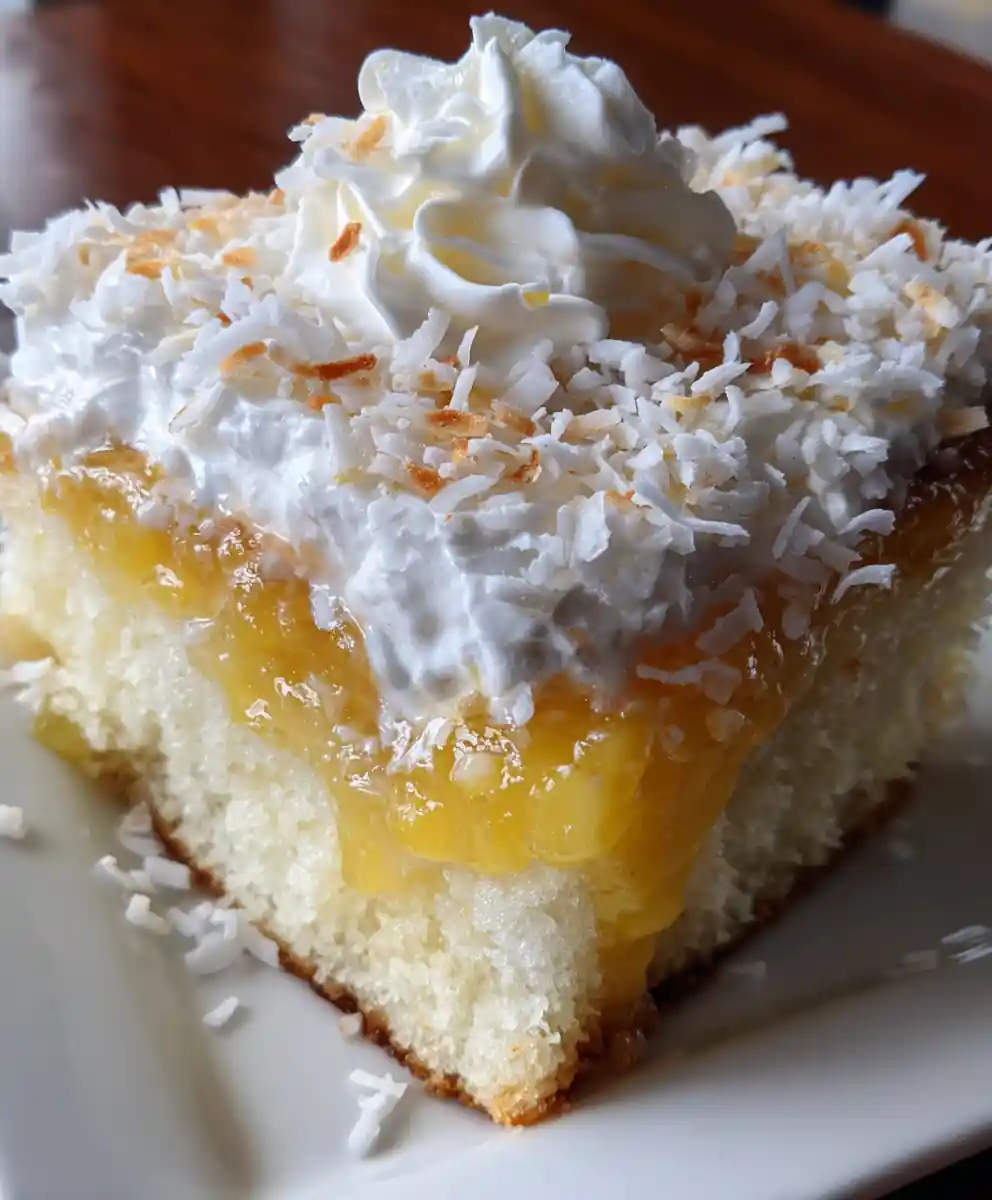 coconut poke cake recipe With Pineapple Sunshine Pour