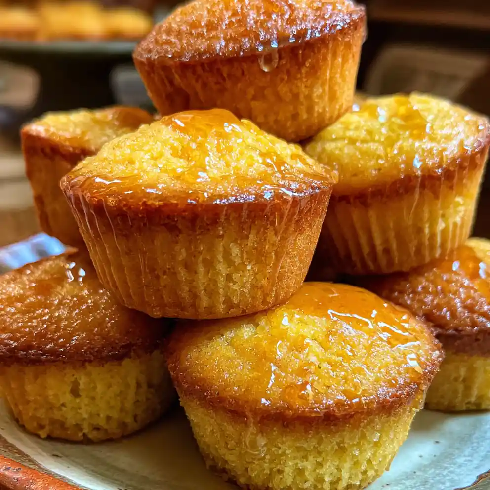 cornbread muffins recipe With Honey-Amber Brush