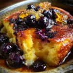 Cornbread Pudding Recipe With Golden Honeycomb And Blueberry Stain 1760370455.1279128