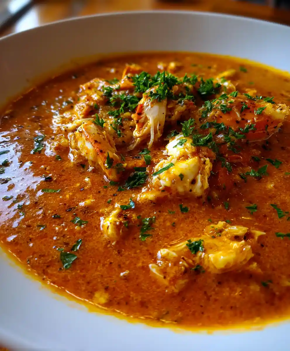crab stew recipe With Saffron Tomato Broth