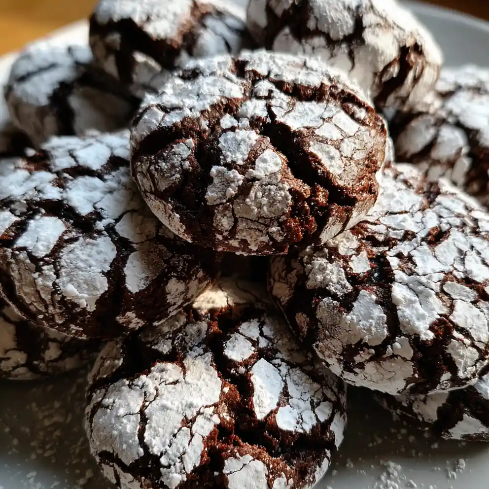 crinkle cookies recipe With Powdered Sugar Snow Cracks