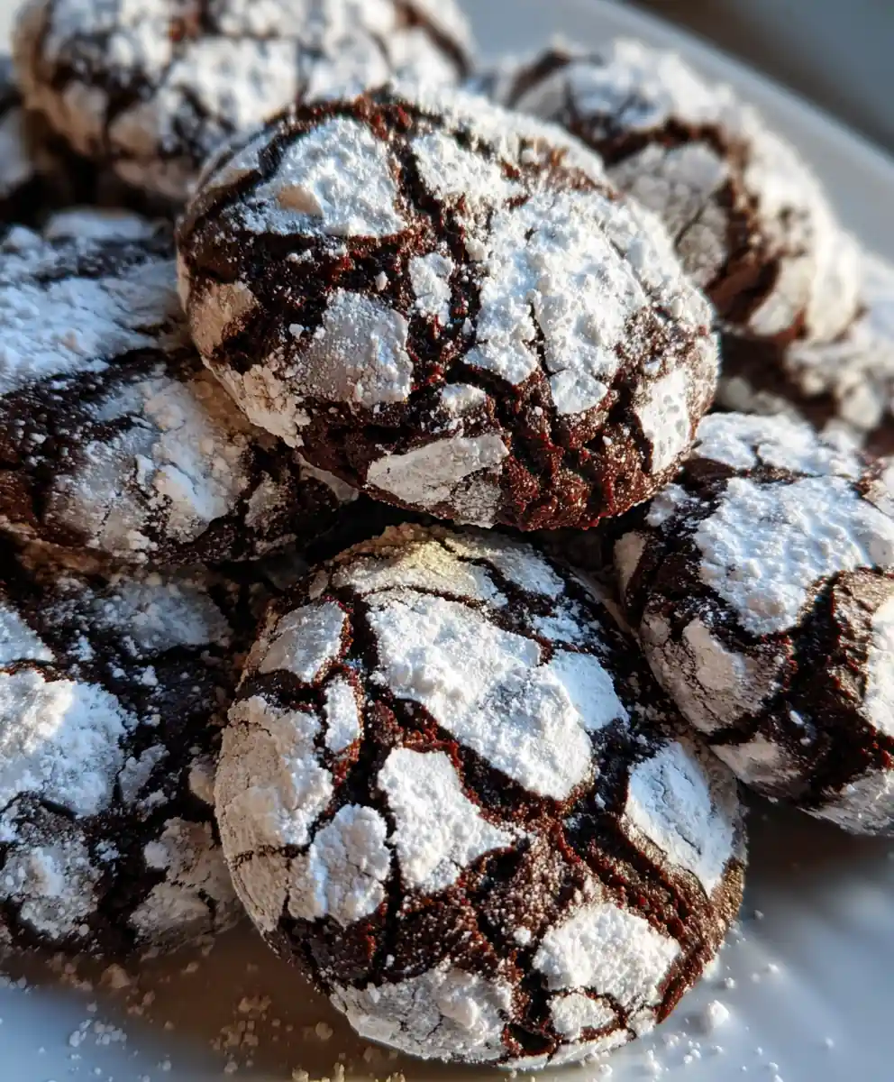 crinkle cookies recipe With Powdered Sugar Snow Cracks