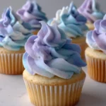 Cupcake Icing Recipe With Lavender Blue Swirls 1761303769.6283689