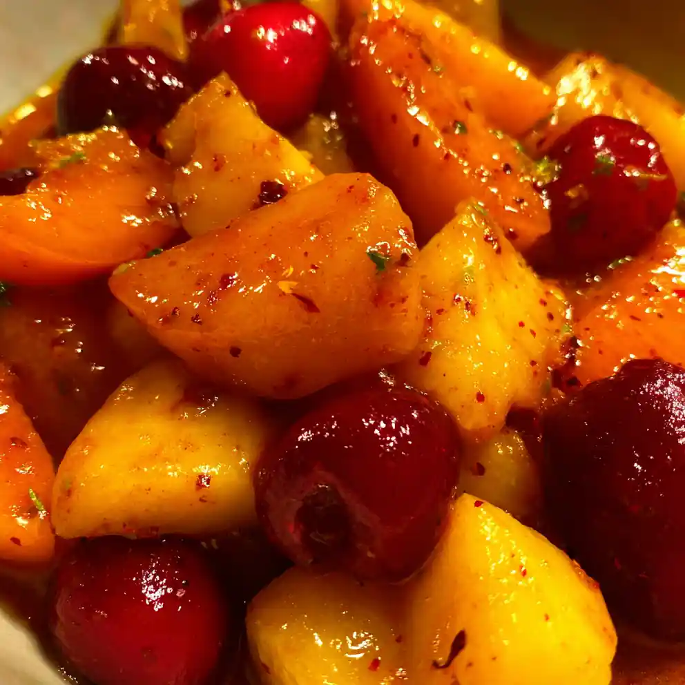 curried fruit recipe With Saffron Spice Shine
