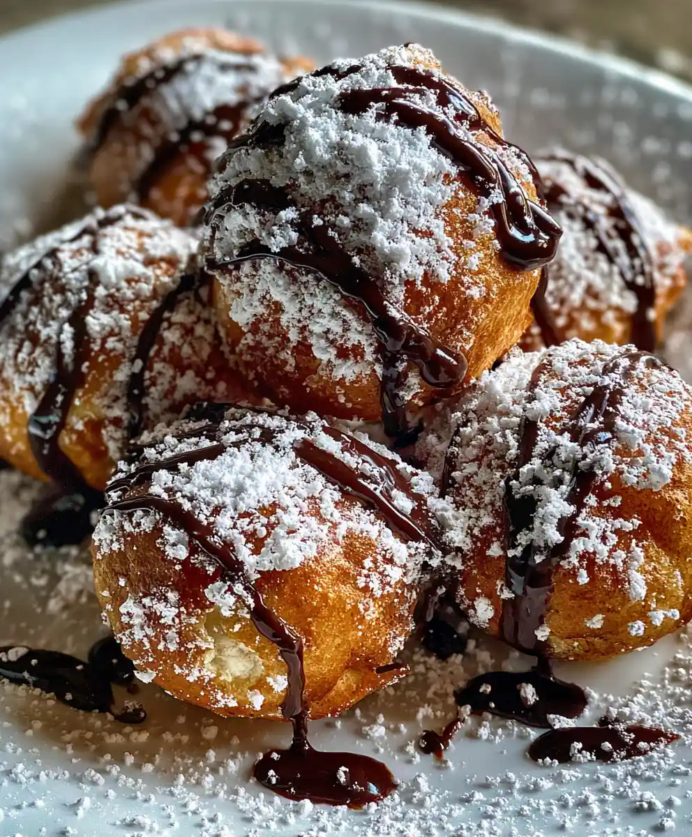 deep fried oreos recipe With Powdered Sugar Snow And Cocoa Drip