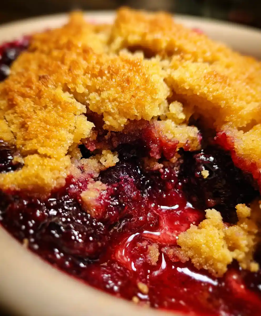fruit cobbler recipe Deep Purple Berry Biscuit Top