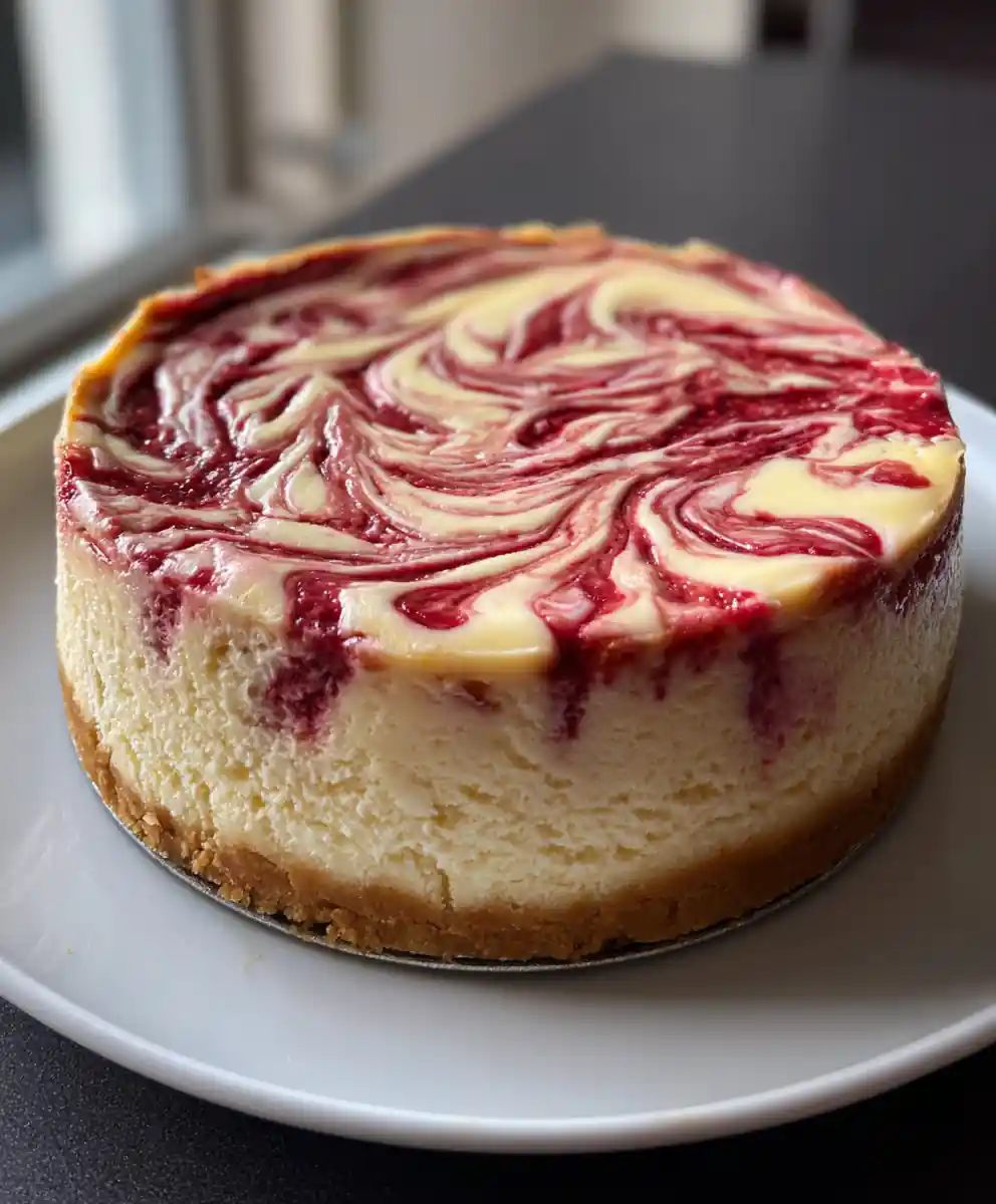 gluten free cheesecake recipe Berry Swirl with Almond Crust