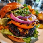 Grilled Burger Recipe Charred Patties With Sunset Tomatoes 1761521674.7868874