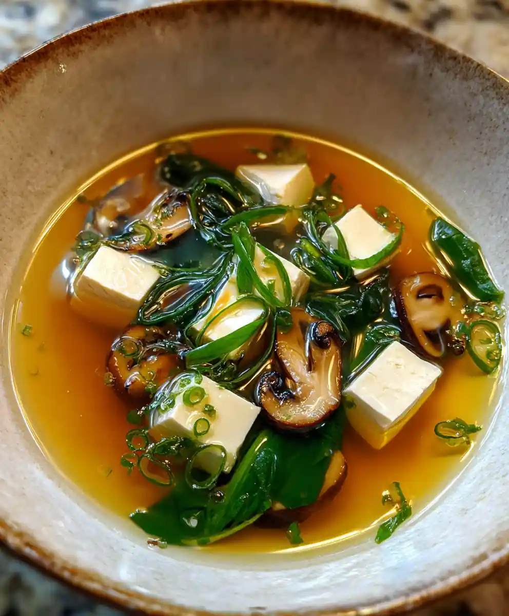 japanese clear soup recipe With Jade Scallion Oil