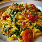 Lemon Orzo Recipe Sunshine Skillet With Spinach Ribbons 1761418865.6650112