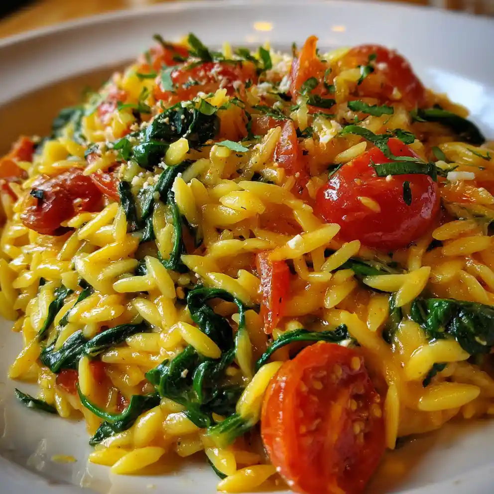 Lemon Orzo Recipe Sunshine Skillet With Spinach Ribbons 6 lemon orzo recipe Sunshine Skillet with Spinach Ribbons