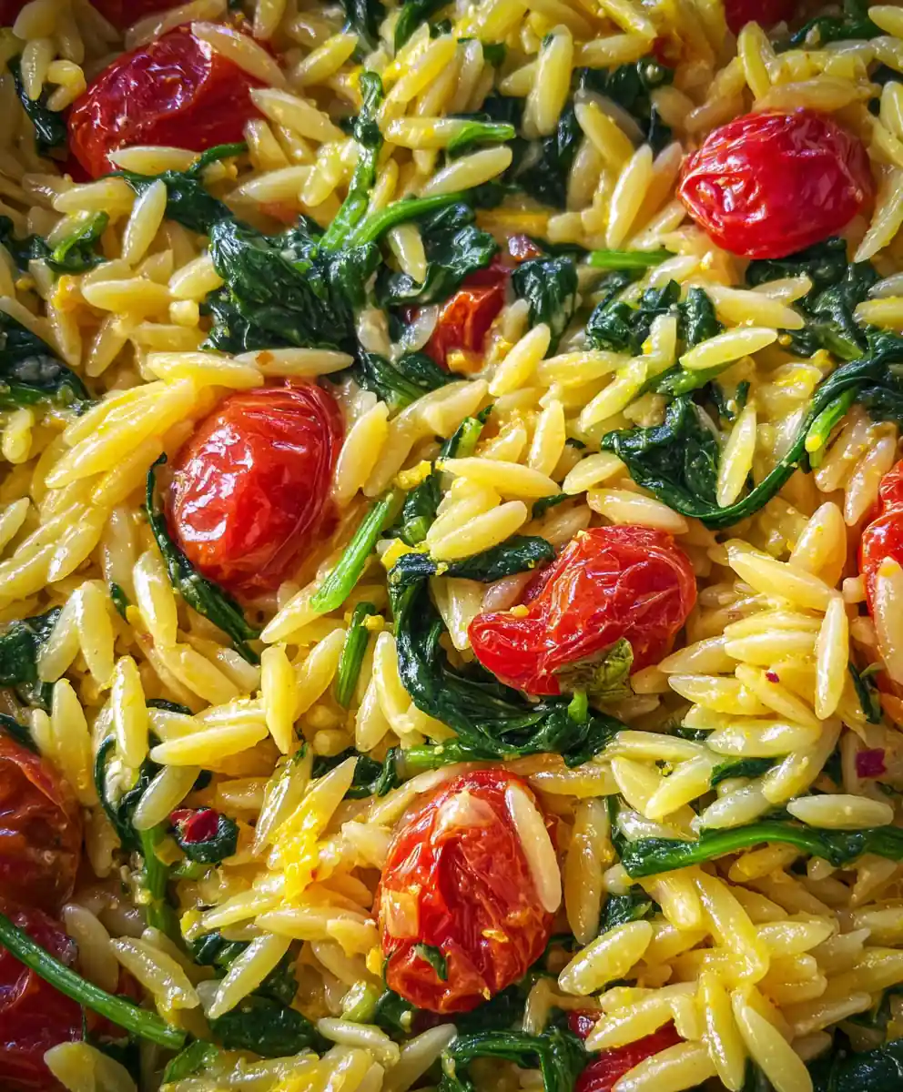 Lemon Orzo Recipe Sunshine Skillet With Spinach Ribbons 7 lemon orzo recipe Sunshine Skillet with Spinach Ribbons