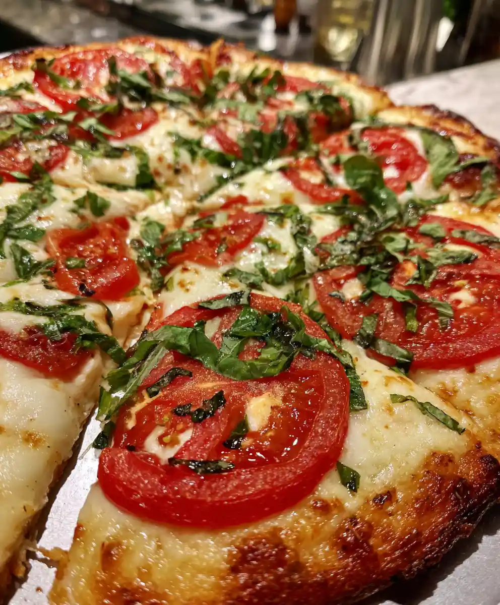 margarita pizza recipe Tomato-Basil Medallions with Snowy Mozzarella