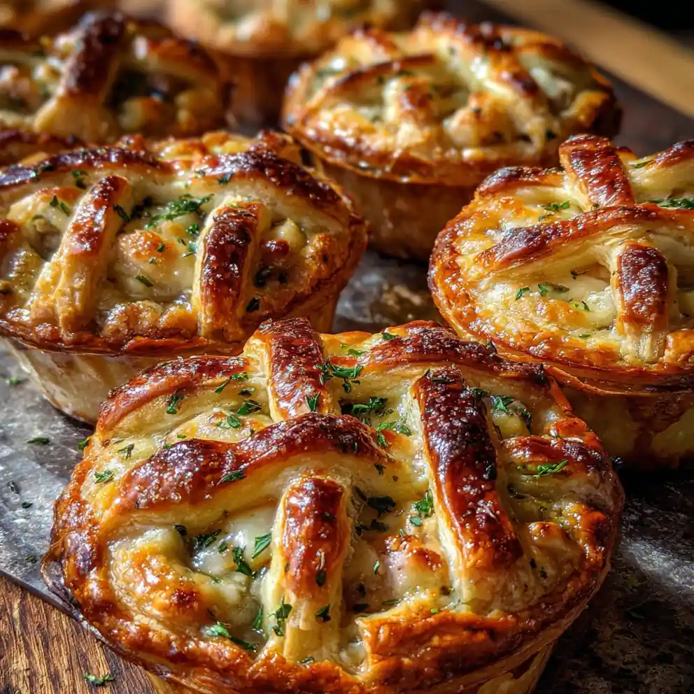 Mini Chicken Pot Pie Recipe Golden Herb Lattice Minis 6 mini chicken pot pie recipe Golden Herb Lattice Minis