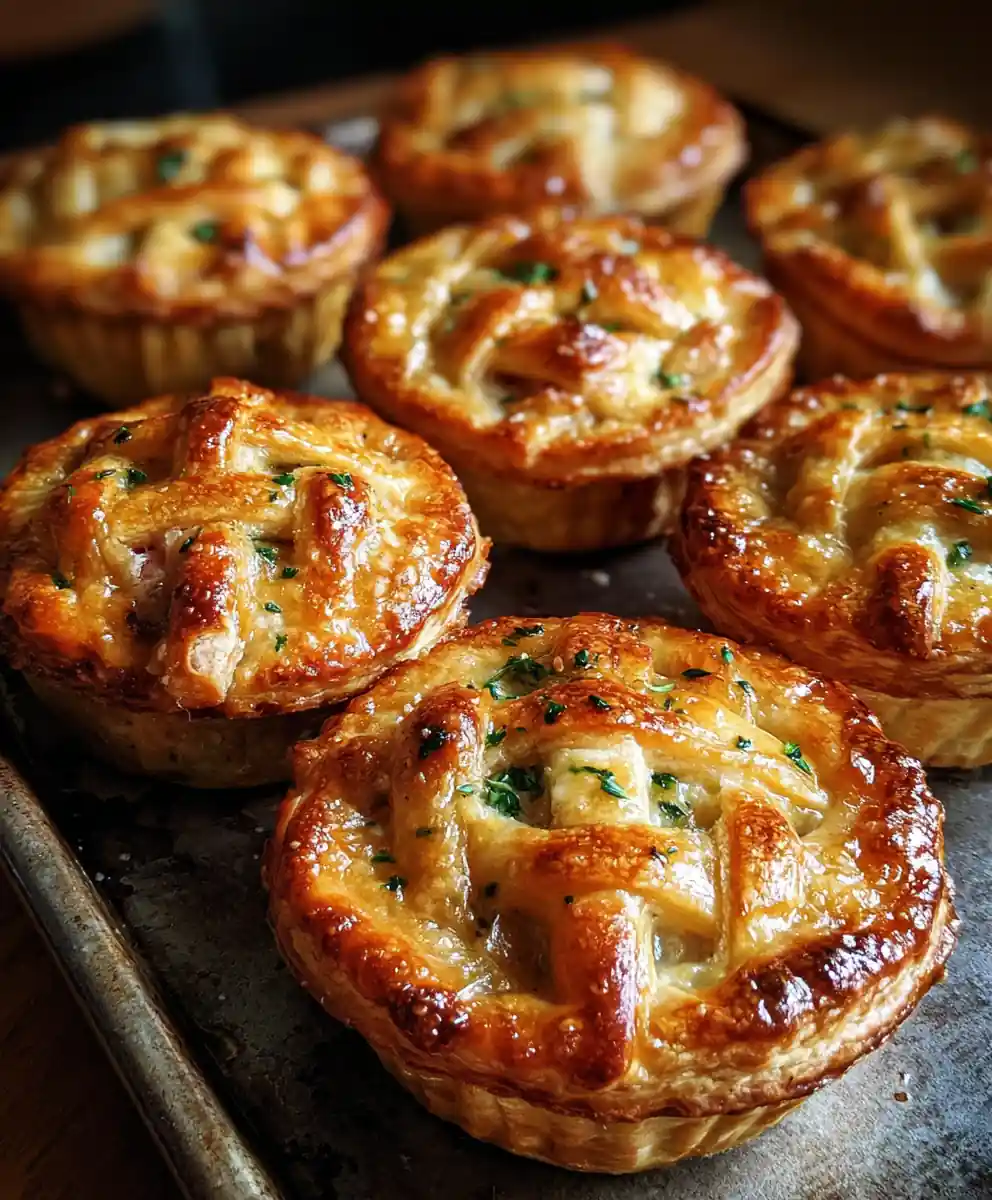 Mini Chicken Pot Pie Recipe Golden Herb Lattice Minis 7 mini chicken pot pie recipe Golden Herb Lattice Minis