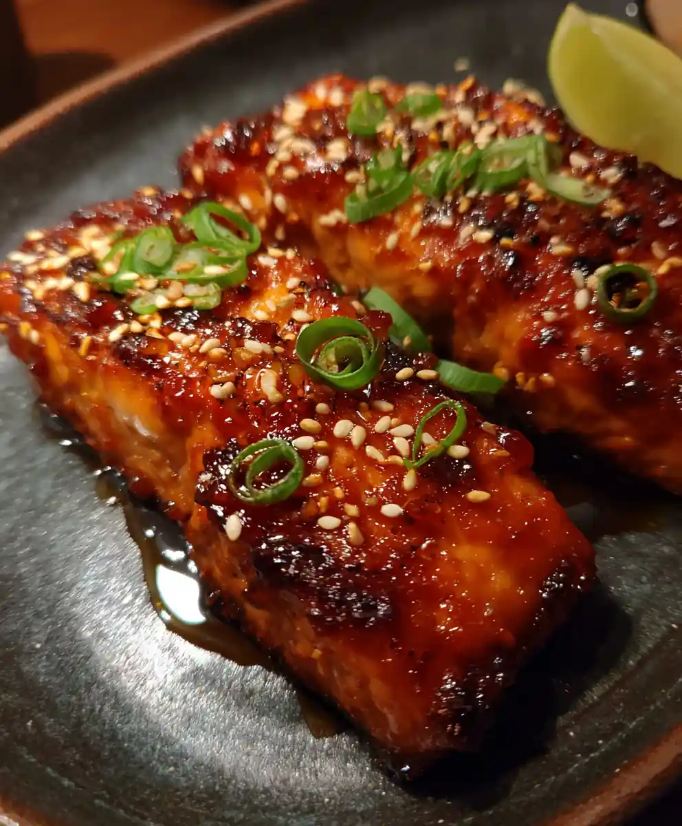 miso glazed salmon recipe Amber Miso Coral