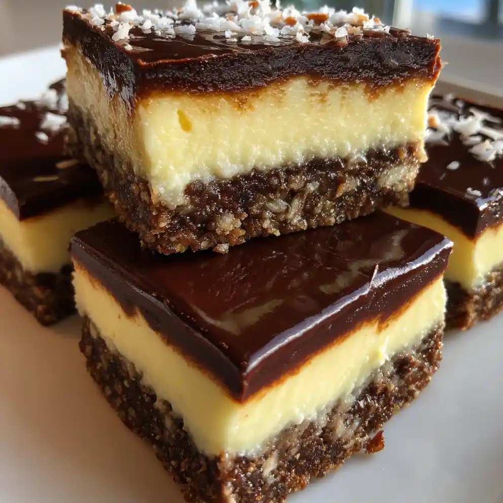 nanaimo bars recipe With Cocoa Top Gloss