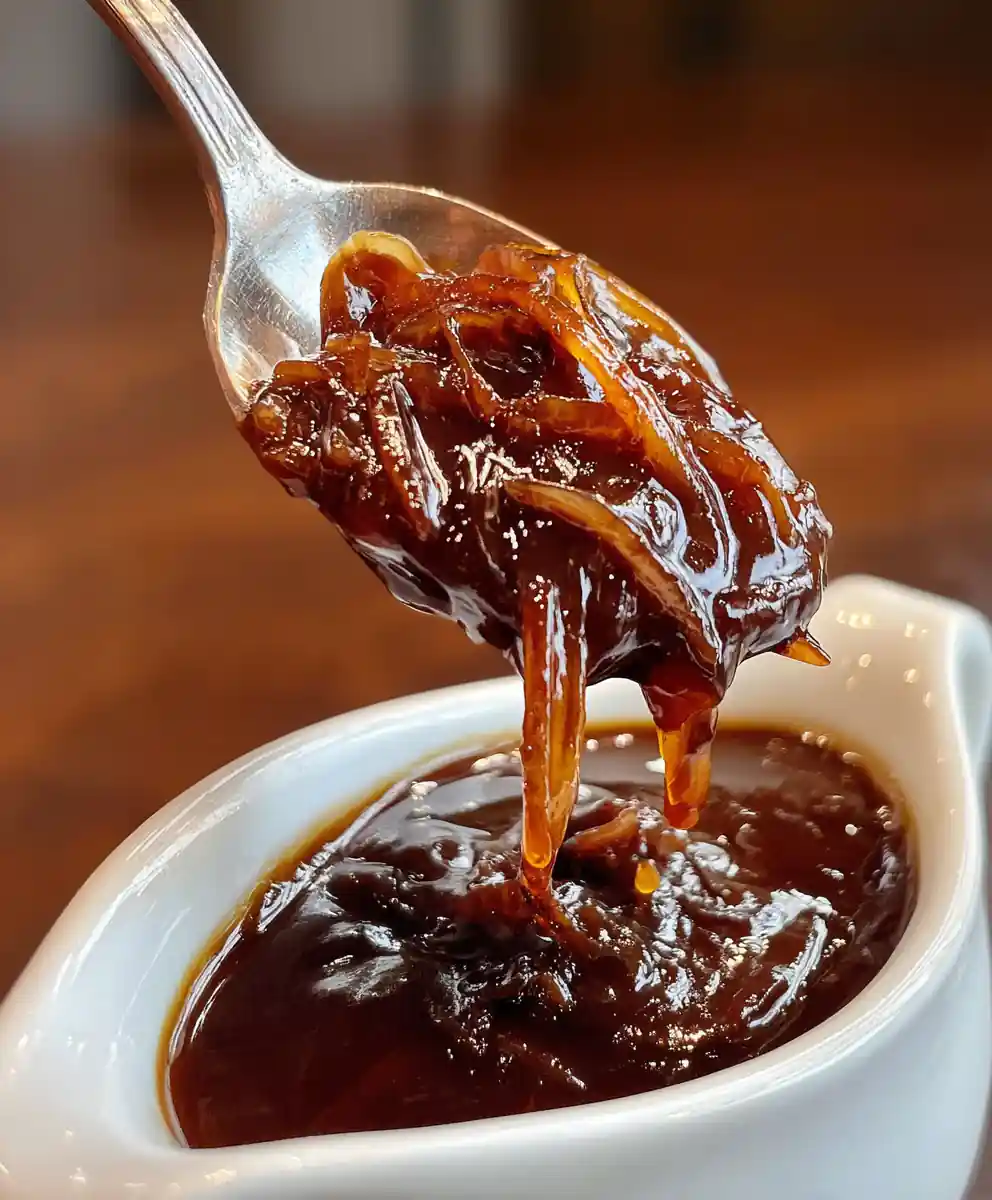 Onion Gravy Recipe With Deep Mahogany Gloss 7 onion gravy recipe With Deep Mahogany Gloss