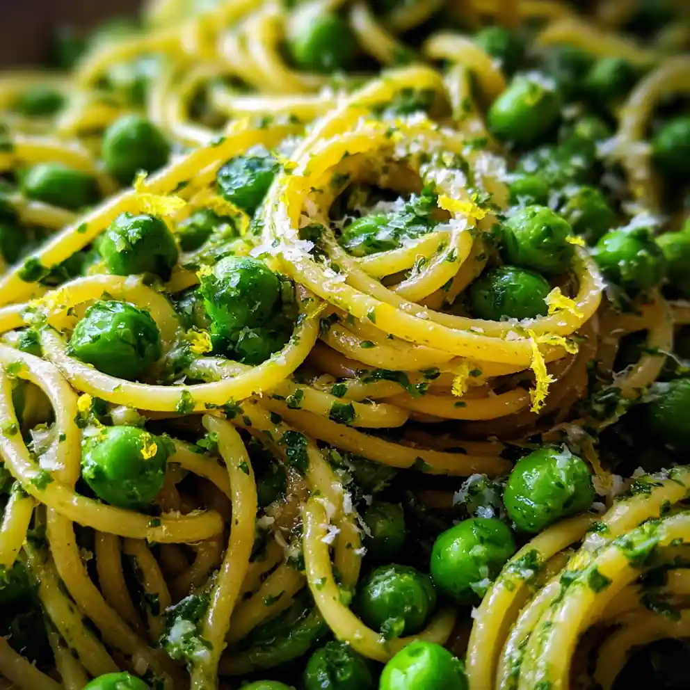 pasta and peas recipe With Emerald Mint Oil