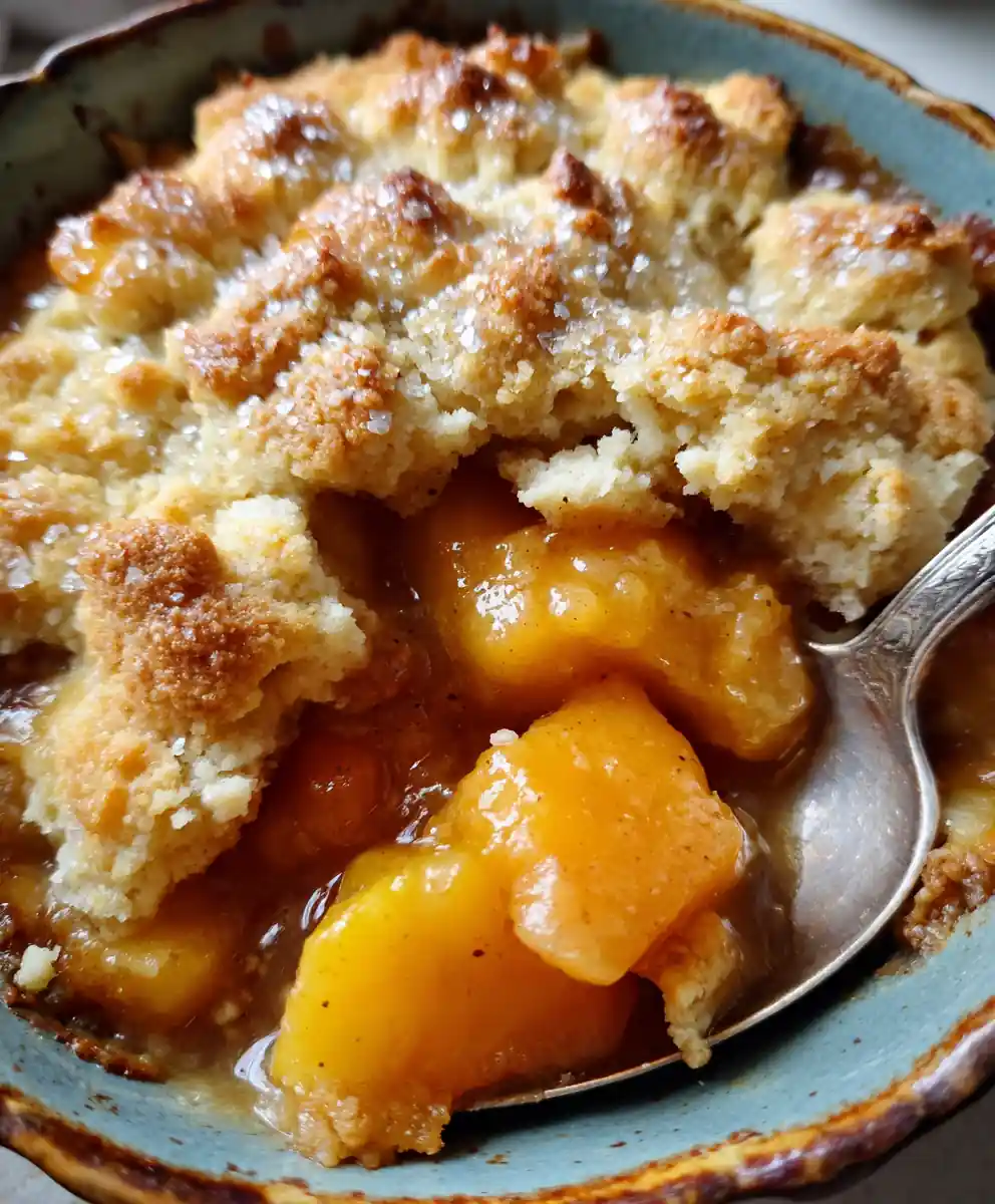 peach cobbler recipe With Sunset Sugar Crust