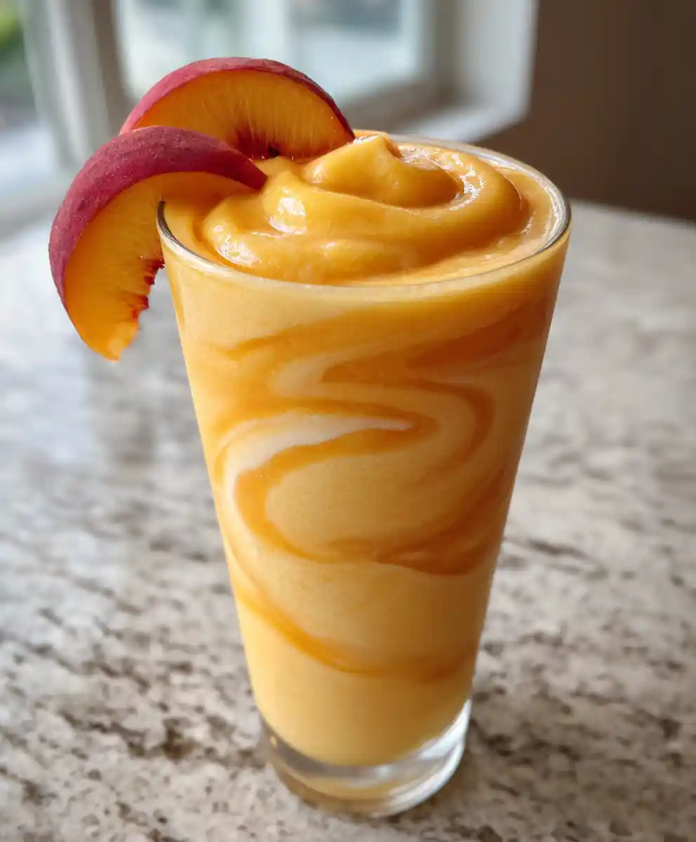 peach smoothie recipe With Sunrise Swirl