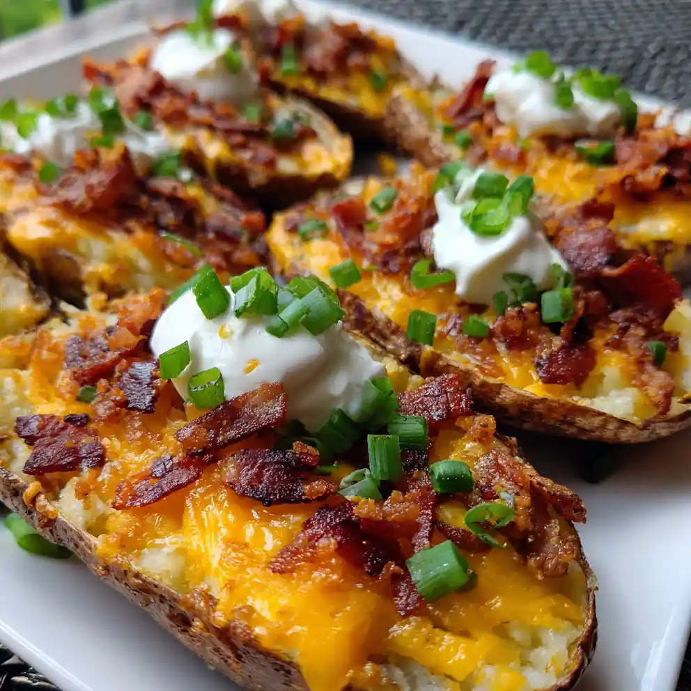 potato skins recipe With Sunset Cheddar Melt