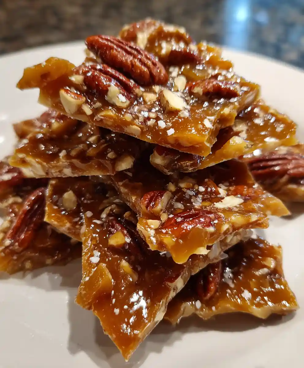 praline crunch recipe With Caramel Pecan Shards