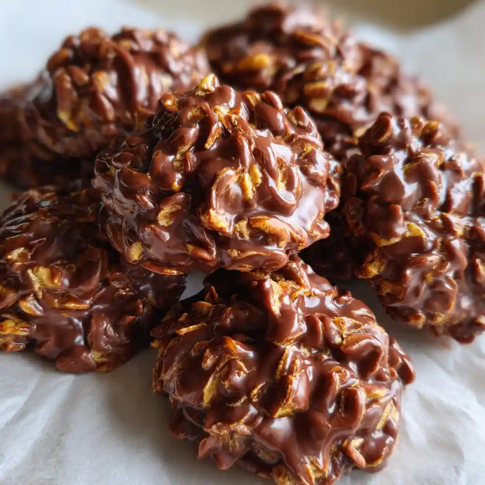 recipe for no bake cookies With Cocoa Peanut Streaks