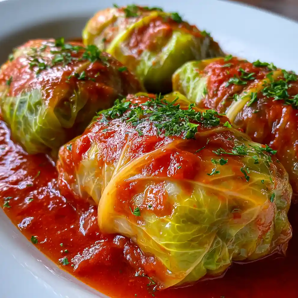 recipe for stuffed cabbage With Tomato Paprika Bath