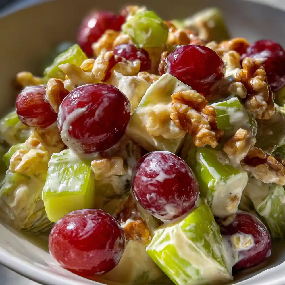 recipe for waldorf salad Ruby Grapes with Celery Emerald Crunch