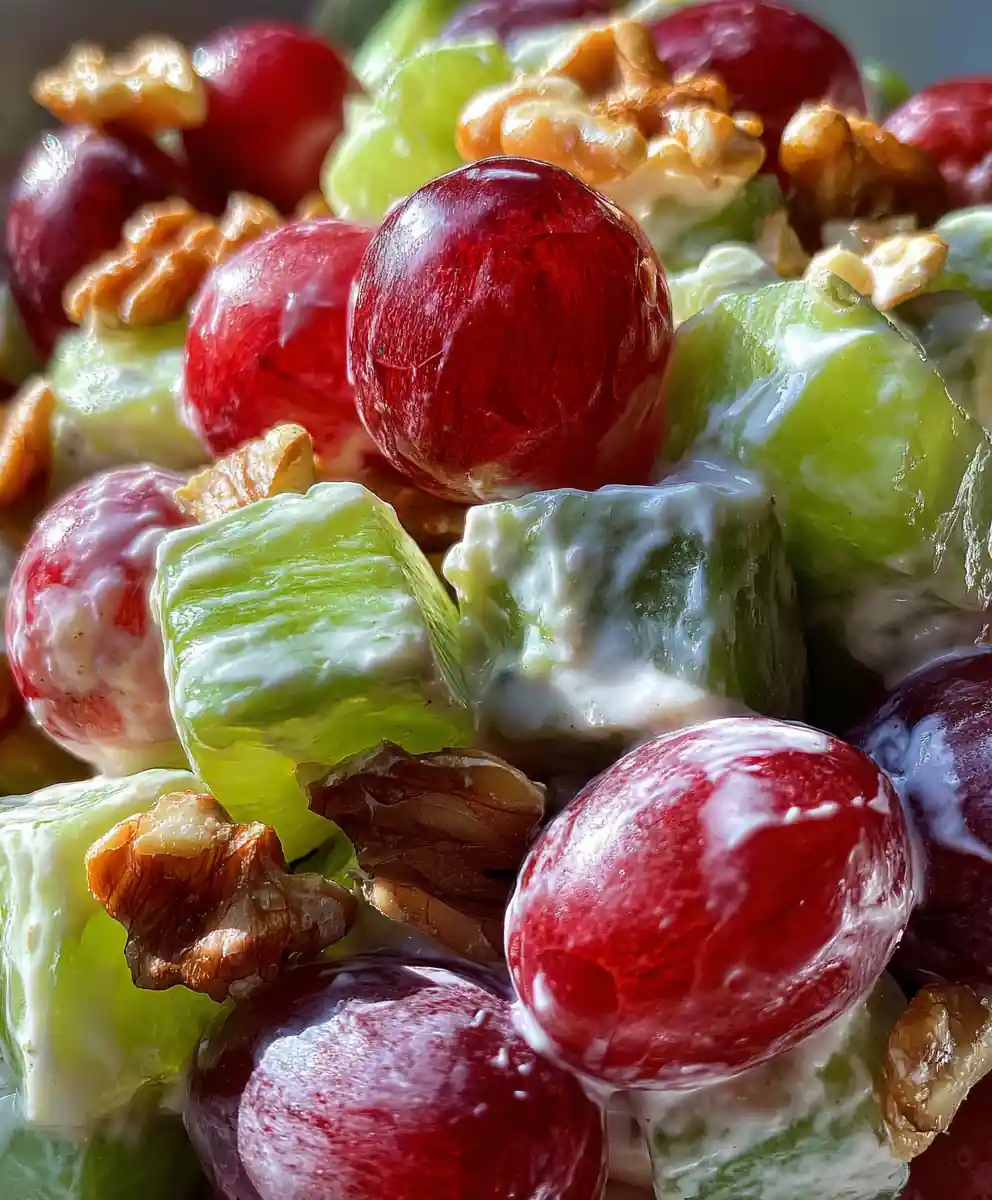 recipe for waldorf salad Ruby Grapes with Celery Emerald Crunch