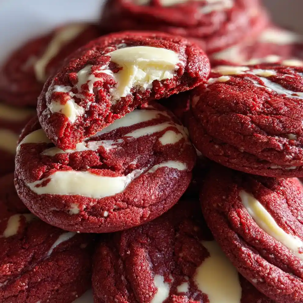 red velvet cookies recipe With Cream Cheese Swirl