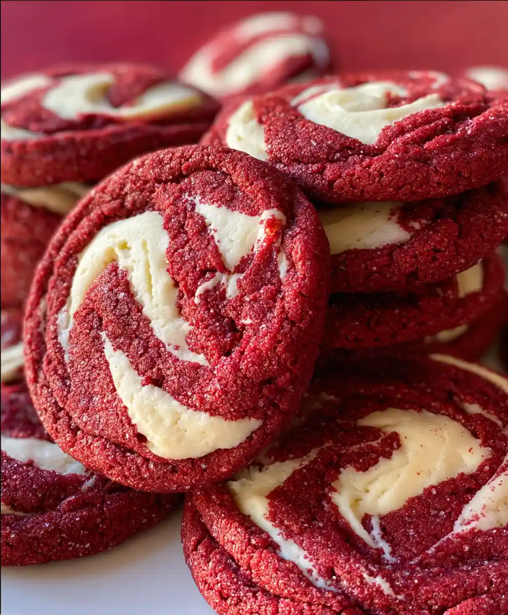 red velvet cookies recipe With Cream Cheese Swirl