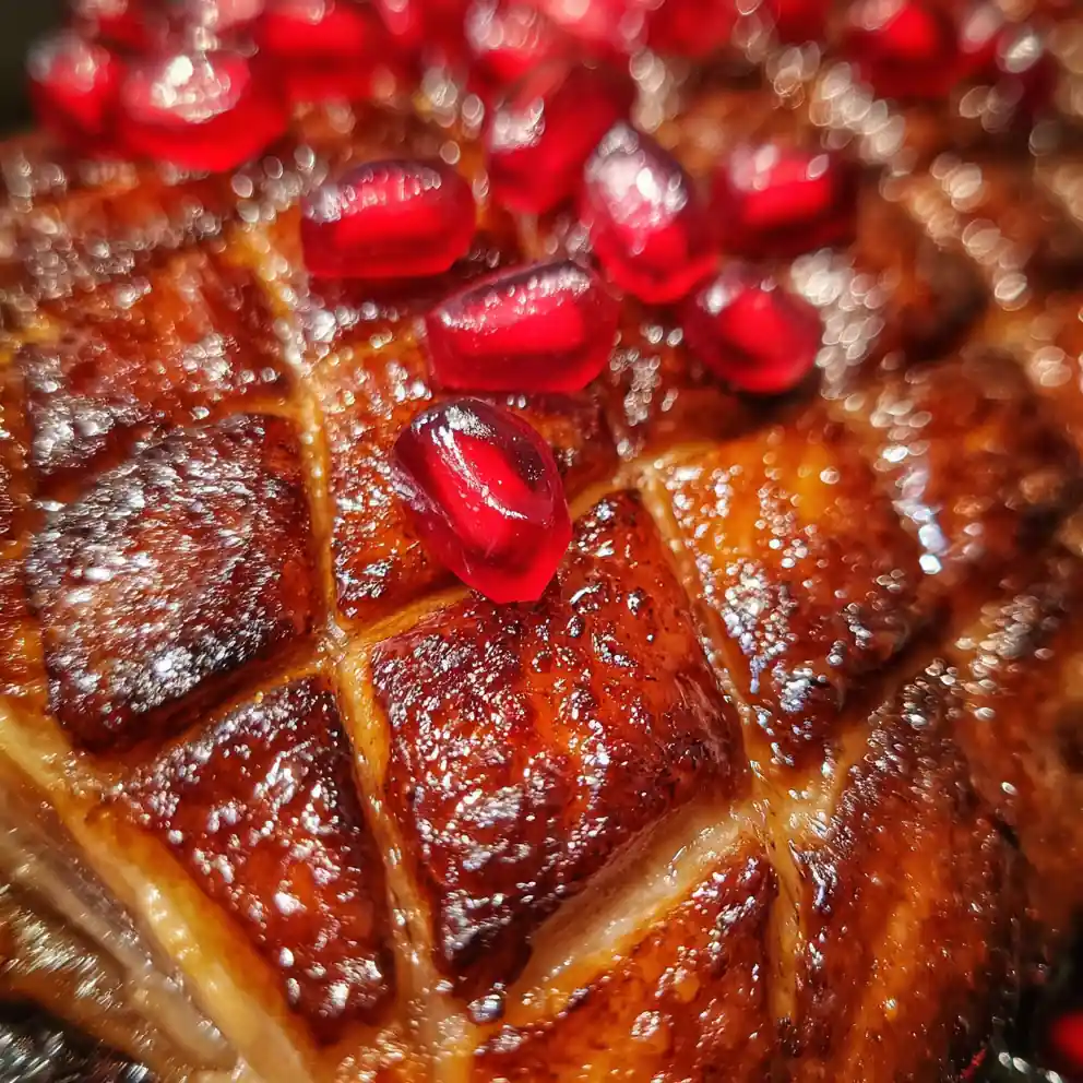 roasted duck recipe Five-Spice Lacquer with Pomegranate Glaze