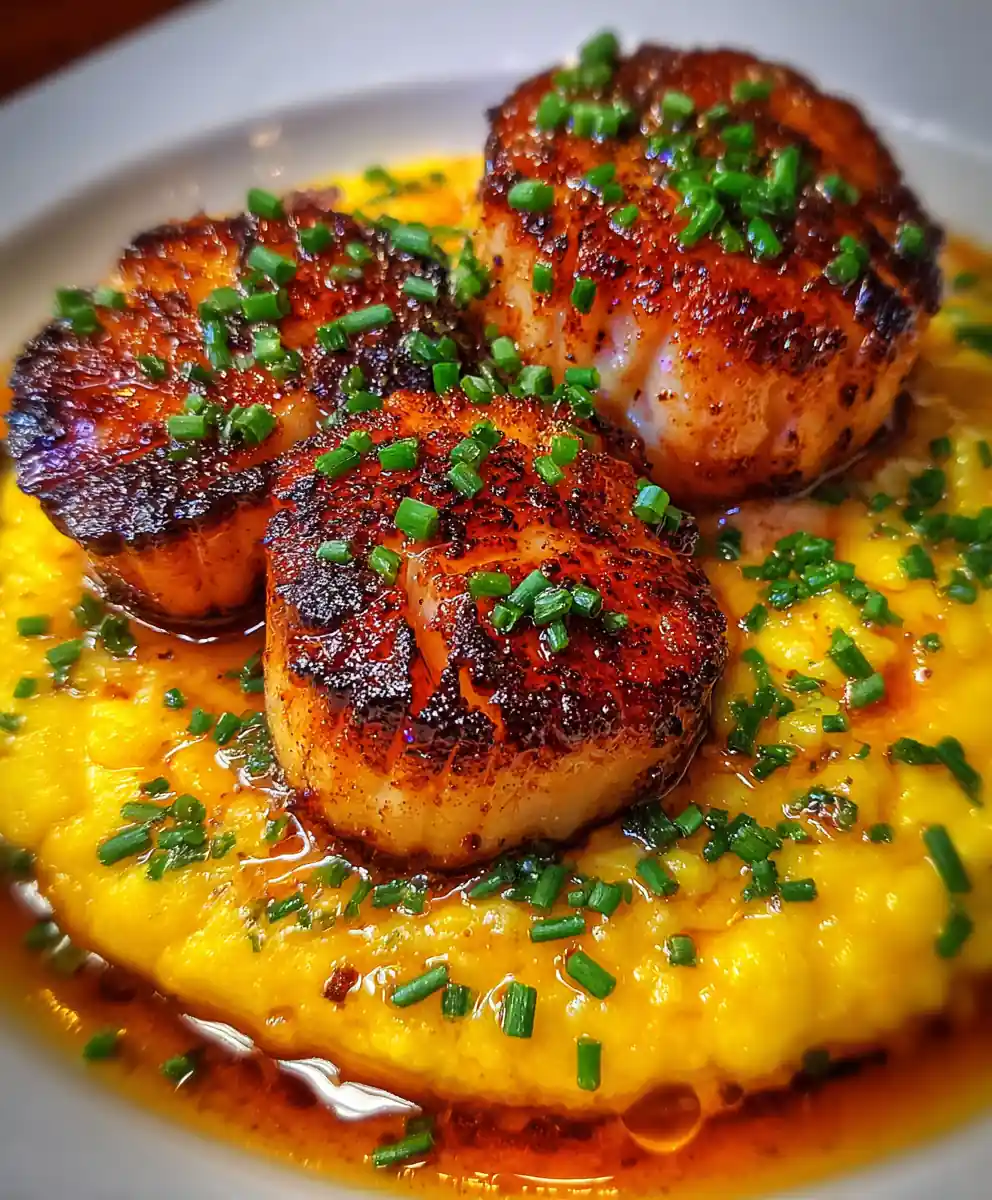 Scallops Recipe With Golden Corn Purée 7 scallops recipe With Golden Corn Purée