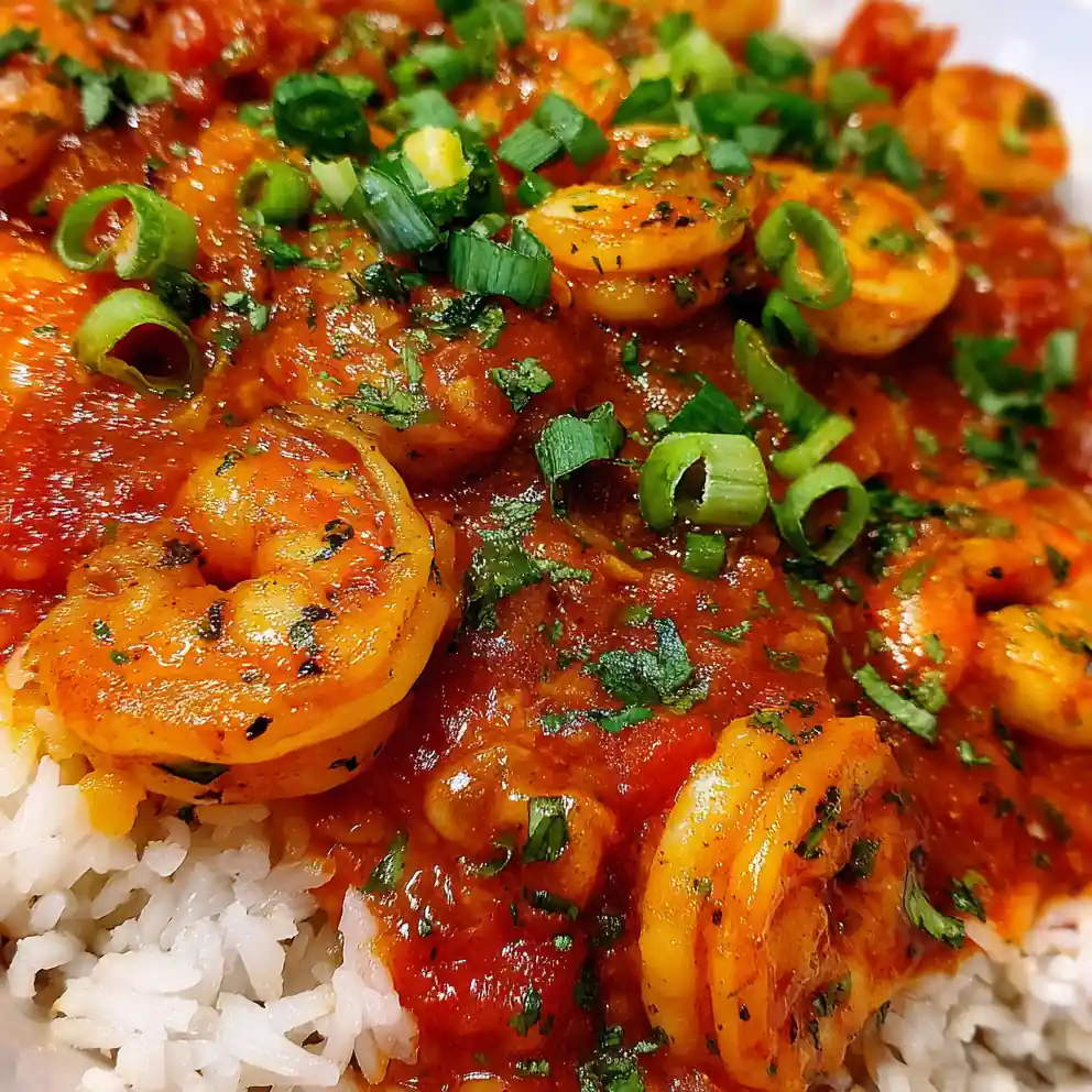 shrimp creole recipe With Fire-Red Sauce