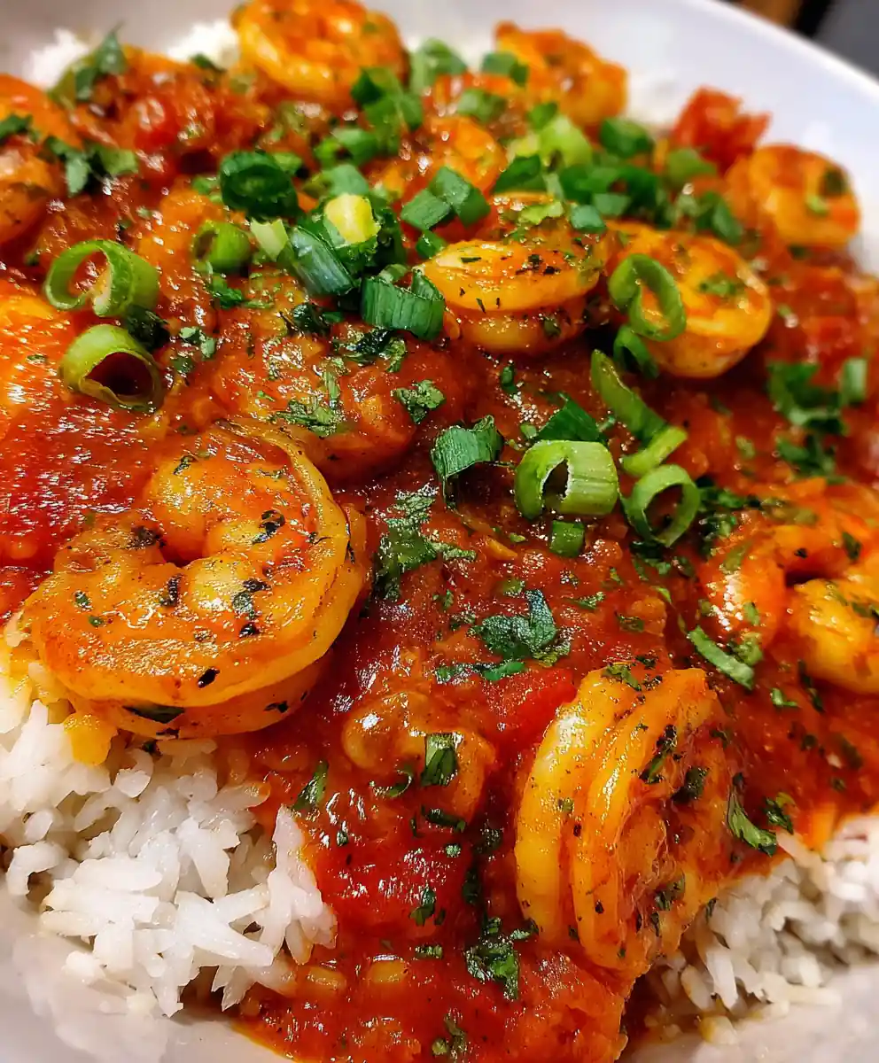 shrimp creole recipe With Fire-Red Sauce