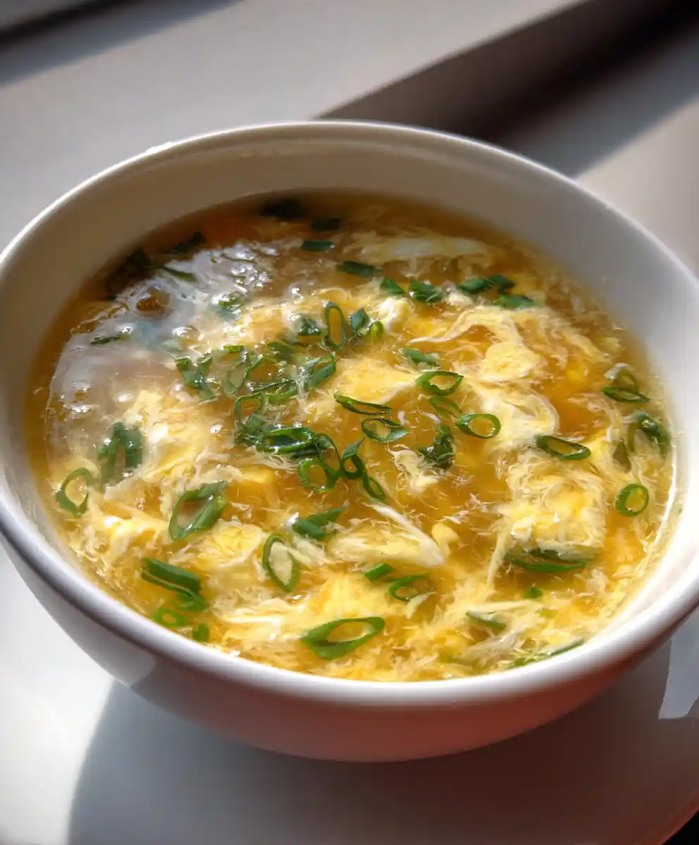 simple egg drop soup recipe Golden Ribboned Broth