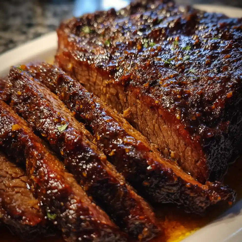 Slow Cooker Brisket Recipe With Chili-Coffee Bark 6 slow cooker brisket recipe With Chili-Coffee Bark