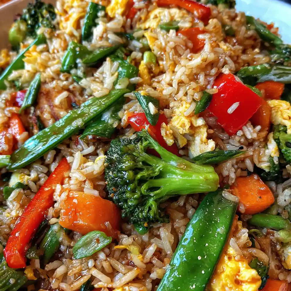 stir fry rice recipe Golden Wok Toss with Rainbow Vegetables